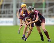 24 August 2008; Veronica Curtin, Galway, in action against Deirdre Codd, Wexford. Gala All-Ireland Camogie Semi-Final, Wexford v Galway, Nowlan Park, Kilkenny. Picture credit: Matt Browne / SPORTSFILE