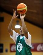 23 August 2008; Tyrone Nash, Notre Dame. Emerald Hoops Day 3, Notre Dame v Iceland, National Basketball Arena, Tallaght, Co. Dublin. Picture credit: Stephen McCarthy / SPORTSFILE