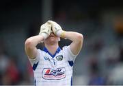 20 June 2015; Laois goalkeeper Graham Brody dejected after the final whistle. GAA Football All-Ireland Senior Championship, Round 1A, Laois v Antrim, O'Moore Park, Portlaoise, Co. Laois. Picture credit: Piaras Ó Mídheach / SPORTSFILE