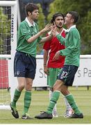 20 June 2015; Darragh Snell, Ireland, celebrates scoring a goal with teammate Dillon Sheridan. This tournament is the only chance the Irish team have to secure a precious qualifying spot for the 2016 Rio Paralympic Games. 2015 CP Football World Championships, Ireland v Portuga. St. George’s Park, Tatenhill, Burton-upon-Trent, Staffordshire, United Kingdom. Picture credit: Magi Haroun / SPORTSFILE