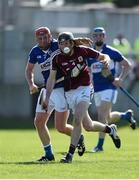 20 June 2015; Padraig Mannion, Galway, in action against Joe Fitzpatrick, Laois. Leinster GAA Hurling Senior Championship, Semi-Final, Galway v Laois, O'Connor Park, Tullamore, Co. Offaly. Photo by Sportsfile