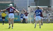 20 June 2015; Davy Glennon, Galway, celebrates after scoring his side's third goal. Leinster GAA Hurling Senior Championship, Semi-Final, Galway v Laois, O'Connor Park, Tullamore, Co. Offaly. Photo by Sportsfile