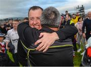 20 June 2015; Sligo manager Niall Carew celebrates after the game. Connacht GAA Football Senior Championship, Semi-Final, Sligo v Roscommon, Markievicz Park, Sligo. Picture credit: Oliver McVeigh / SPORTSFILE