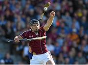20 June 2015; David Collins, Galway, in action against Zane Keenan, Laois. Leinster GAA Hurling Senior Championship, Semi-Final, Galway v Laois, O'Connor Park, Tullamore, Co. Offaly. Photo by Sportsfile