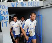 26 August 2008; Waterford players Dan Shanahan and Shane Walsh make their way back to the dressing room after the Waterford Hurling Press Night, Walsh Park, Waterford. Picture credit: Matt Browne / SPORTSFILE