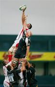 27 August 2008; Ryan Caldwell, Ulster, in action against Craig Gillies, Worcester. Pre-season Friendly, Ulster v Worcester, Ravenhill Park, Belfast. Picture credit: Oliver McVeigh / SPORTSFILE