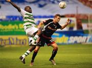 29 August 2008; Pat Sullivan, Cork City, in action against Joseph Ndo, Shamrock Rovers. eircom League of Ireland Premier Division, Shamrock Rovers v Cork City, Tolka Park, Dublin. Picture credit: Brian Lawless / SPORTSFILE