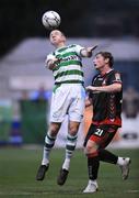 29 August 2008; Corie Treacy, Shamrock Rovers, in action against Denis Behan, Cork City. eircom League of Ireland Premier Division, Shamrock Rovers v Cork City, Tolka Park, Dublin. Picture credit: Brian Lawless / SPORTSFILE