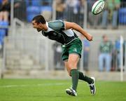 30 August 2008; Rob Kearney, Leinster, celebrates after scoring his side's 4th try against Queensland Reds. Pre-season friendly, Queensland Reds v Leinster, Donnybrook Stadium, Donnybrook, Dublin. Picture credit: Brendan Moran / SPORTSFILE