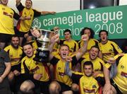 27 August 2008; Carlow Crusaders players celebrate with the trophy. Rugby League Ireland Carnegie League Grand Final, Carlow Crusaders v Treaty City Titans, Portlaoise Rugby Club, Togher, Portlaoise. Picture credit: Matt Browne / SPORTSFILE