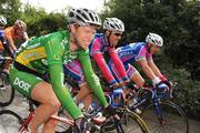 28 August 2008; Stephen Gallagher, of the An Post sponsored Sean Kelly team, rides alongside fellow Irish riders Ciaran Power, left, and David O'Loughlin, Pezula, during the second stage of the Tour of Ireland. 2008 Tour of Ireland - Stage 2, Thurles - Loughrea. Picture credit: Stephen McCarthy / SPORTSFILE