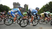 29 August 2008; A general view of the peloton as the race passes Ashford Castle, Co. Mayo. 2008 Tour of Ireland - Stage 3, Ballinrobe - Galway. Picture credit: Stephen McCarthy / SPORTSFILE