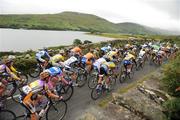 29 August 2008; A general view of the peloton as the race passes Lough Mask 2008 Tour of Ireland - Stage 3, Ballinrobe - Galway. Picture credit: Stephen McCarthy / SPORTSFILE