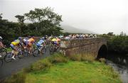 29 August 2008; A general view of the peloton crossing a bridge on the approach to Maumturk, Co. Galway. 2008 Tour of Ireland - Stage 3, Ballinrobe - Galway. Picture credit: Stephen McCarthy / SPORTSFILE