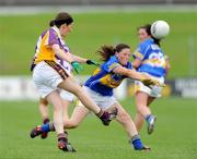 30 August 2008; Ali Everett, Wexford, in action against Anne O'Dwyer, Tipperary. TG4 All-Ireland Ladies Intermediate Football Championship Semi-Final, Tipperary v Wexford, Pairc Tailteann, Navan, Co. Meath. Photo by Sportsfile