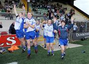 30 August 2008; The Monaghan bench celebrate at the end of the game. TG4 All-Ireland Ladies Senior Football Championship Semi-Final, Mayo v Monaghan, Pairc Tailteann, Navan, Co. Meath. Photo by Sportsfile