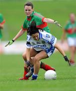 30 August 2008; Therese McNally, Monaghan, in action against Nicola Hurst, Mayo. TG4 All-Ireland Ladies Senior Football Championship Semi-Final, Mayo v Monaghan, Pairc Tailteann, Navan, Co. Meath. Photo by Sportsfile