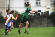 30 August 2008; Linda Lodge, London, in action against Lisa Brady, Wicklow. TG4 All-Ireland Ladies Junior Football Championship Semi-Final, London v Wicklow, St. Peregrine's, Blakestown Rd, Dublin. Picture credit: Damien Eagers / SPORTSFILE