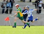 31 August 2008; Siobhan Flannery, Offaly, in action against Lorna Beehan, Waterford. All-Ireland Minor B Championship Final, Offaly v Waterford, Geraldine Park, Athy, Co. Kildare. Photo by Sportsfile