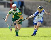 31 August 2008; Siobhan Flannery, Offaly, in action against Marie Russell, Waterford. All-Ireland Minor B Championship Final, Offaly v Waterford, Geraldine Park, Athy, Co. Kildare. Photo by Sportsfile