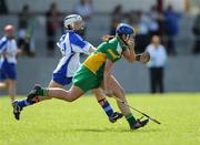31 August 2008; Alison Dooley, Offaly, in action against Sarah Fenton, Waterford. All-Ireland Minor B Championship Final, Offaly v Waterford, Geraldine Park, Athy, Co. Kildare. Photo by Sportsfile