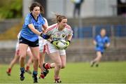 21 June 2015; Katie Healy, Cork, in action against Leah Mullins, Dublin. Aisling McGing U21 ‘A’ Championship Final, Cork v Dublin, MacDonagh Park, Nenagh, Tipperary. Picture credit: Cody Glenn / SPORTSFILE