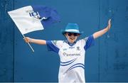 21 June 2015; Monaghan supporter Grainne McKernan, aged 9, from Emyvale, Co. Monaghan, before the game. Ulster GAA Football Senior Championship Semi-Final, Monaghan v Fermanagh, Kingspan Breffni Park, Cavan. Photo by Sportsfile