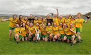21 June 2015; Donegal team celebrates with the trophy after their victory. Aisling McGing U21 B Championship Final, Donegal v Longford, Markiewicz Park, Sligo. Picture credit: Seb Daly / SPORTSFILE