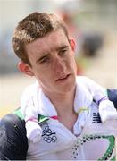 21 June 2015; Ireland's Eddie Dunbar following the Men's Cycling Road Race event. 2015 European Games, Baku, Azerbaijan. Picture credit: Stephen McCarthy / SPORTSFILE