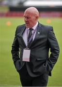 22 June 2015; Republic of Ireland manager Dave Connell speaks to his players after the game. UEFA European Women's Under-17 Championship Finals, Group B, Republic of Ireland v France. Korinn, Kopavogur, Iceland. Picture credit: Eoin Noonan / SPORTSFILE