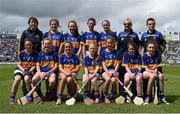 21 June 2015; Tipperary girls team from the Primary Go Games played at half time. Munster GAA Hurling Senior Championship, Semi-Final, Limerick v Tipperary, Gaelic Grounds, Limerick. Picture credit: Brendan Moran / SPORTSFILE