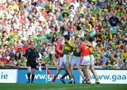24 August 2008; Cork and Kerry players tussle during the match. GAA Football All-Ireland Senior Championship Semi-Final, Kerry v Cork, Croke Park, Dublin. Picture credit: Brian Lawless / SPORTSFILE