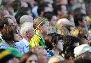 24 August 2008; A young Kerry fan watches on during the match. GAA Football All-Ireland Senior Championship Semi-Final, Kerry v Cork, Croke Park, Dublin. Picture credit: Brian Lawless / SPORTSFILE