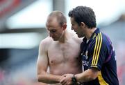 31 August 2008; Wexford manager Jason Ryan with Philip Wallace at the end of the game. GAA Football All-Ireland Senior Championship Semi-Final, Tyrone v Wexford, Croke Park, Dublin. Picture credit: David Maher / SPORTSFILE