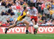 31 August 2008; Davy Harte, Tyrone, in action against Ciaran Lyng, Wexford. GAA Football All-Ireland Senior Championship Semi-Final, Tyrone v Wexford, Croke Park, Dublin. Picture credit: Pat Murphy / SPORTSFILE