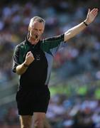 31 August 2008; Jimmy White, Referee. GAA Football All-Ireland Senior Championship Semi-Final Replay, Kerry v Cork, Croke Park, Dublin. Picture credit: Brendan Moran / SPORTSFILE