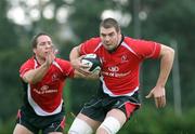 2 Septemeber 2008; Ulster's Ryan Caldwell, right, and Isaac Boss, in action during a squad training session. Ulster Rugby Squad Training Session, Newforge Country Club, Belfast, Co Antrim. Picture credit; Oliver McVeigh / SPORTSFILE