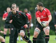 2 Septemeber 2008; Ulster's Matt McCullough and Carlo Del Favo in action during a squad training session. Ulster Rugby Squad Training Session, Newforge Country Club, Belfast, Co Antrim. Picture credit; Oliver McVeigh / SPORTSFILE