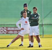 2 September 2008; Republic of Ireland players, Kevin Kilbane, behind, Steve Finnan, centre and Andy Reid during squad training session. Gannon Park, Malahide, Dublin. Picture credit: David Maher / SPORTSFILE