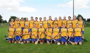 31 August 2008; The Clare squad. All-Ireland Minor B Championship Final, Offaly v Waterford, Geraldine Park, Athy, Co. Kildare. Photo by Sportsfile
