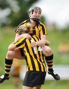 31 August 2008; Katie Power and Marie Dargan, no. 14, Kilkenny, celebrate at the end of the game. All-Ireland Minor A Championship Final, Clare v Kilkenny, Geraldine Park, Athy, Co. Kildare. Photo by Sportsfile