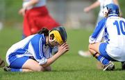 31 August 2008; A dejected Marie Russell, left and Sarah Fenton, Waterford, at the end of the game. All-Ireland Minor B Championship Final, Offaly v Waterford, Geraldine Park, Athy, Co. Kildare. Photo by Sportsfile
