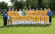 31 August 2008; The Antrim squad. TG4 All-Ireland Ladies Junior Football Championship Semi-Final, Antrim v Derry, O'Rahilly Park, Mullaghbawn, Co. Armagh. Picture credit: Oliver McVeigh / SPORTSFILE