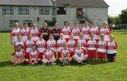 31 August 2008; The Derry squad. TG4 All-Ireland Ladies Junior Football Championship Semi-Final, Antrim v Derry, O'Rahilly Park, Mullaghbawn, Co. Armagh. Picture credit: Oliver McVeigh / SPORTSFILE