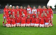 31 August 2008; The Cork squad. All-Ireland Ladies U16 A Football Championship Final, Cork v Galway, McDonagh Park, Nenagh, Co. Tipperary. Picture credit: Brian Lawless / SPORTSFILE