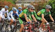 29 August 2008; Members of the An Post sponsored Sean Kelly team, from left, Mark Cassidy, Kenny Lisabeth, and Daniel Lloyd in action during the third stage of the Tour of Ireland. 2008 Tour of Ireland - Stage 3, Ballinrobe - Galway. Picture credit: Stephen McCarthy / SPORTSFILE  *** Local Caption ***