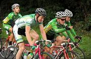 30 August 2008; Members of the An Post sponsored Sean Kelly team, from left, Mark Cassidy, Stephen Gallagher and Paidi O'Brien in action during the fourth stage of the Tour of Ireland. 2008 Tour of Ireland - Stage 4, Limerick - Dingle. Picture credit: Stephen McCarthy / SPORTSFILE  *** Local Caption ***