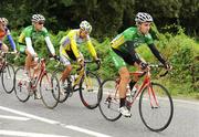 30 August 2008; Mark Cassidy, right, and Dan Fleeman, of the An Post sponsored Sean Kelly team, in action during the fourth stage of the Tour of Ireland. 2008 Tour of Ireland - Stage 4, Limerick - Dingle. Picture credit: Stephen McCarthy / SPORTSFILE  *** Local Caption ***