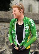 30 August 2008; Stephen Gallagher, of the An Post sponsored Sean Kelly team, before the fourth stage of the Tour of Ireland. 2008 Tour of Ireland - Stage 4, Limerick - Dingle. Picture credit: Stephen McCarthy / SPORTSFILE  *** Local Caption ***