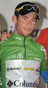 30 August 2008; Mark Cavendish, Team Columbia, after being presented with the An Post sponsored green jersey after the fourth stage of the Tour of Ireland. 2008 Tour of Ireland - Stage 4, Limerick - Dingle. Picture credit: Stephen McCarthy / SPORTSFILE  *** Local Caption ***